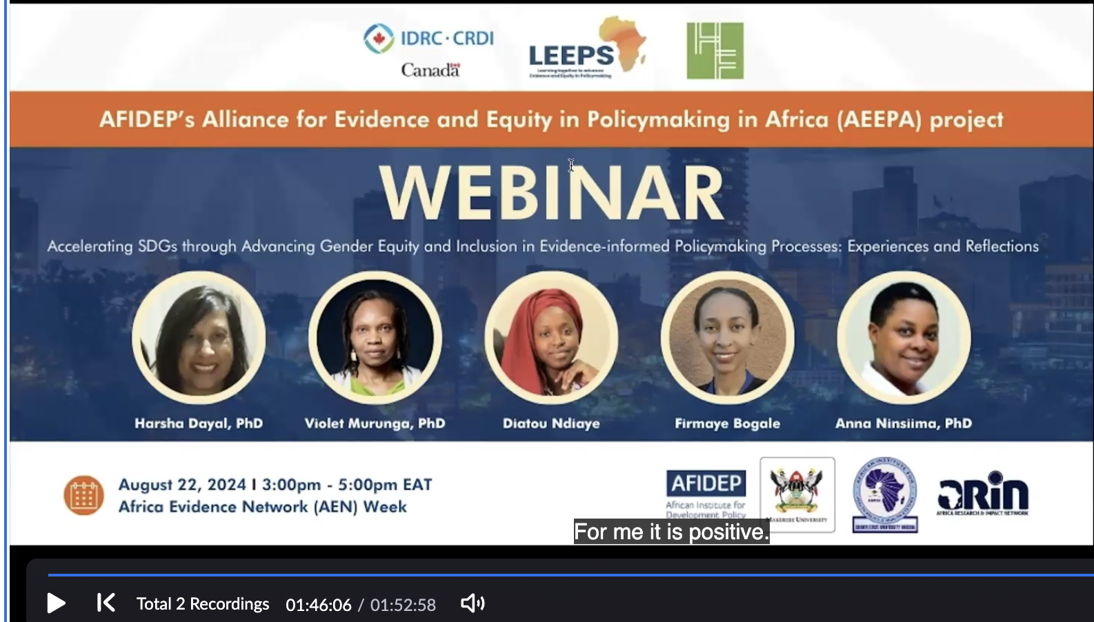 Flyer for the webinar