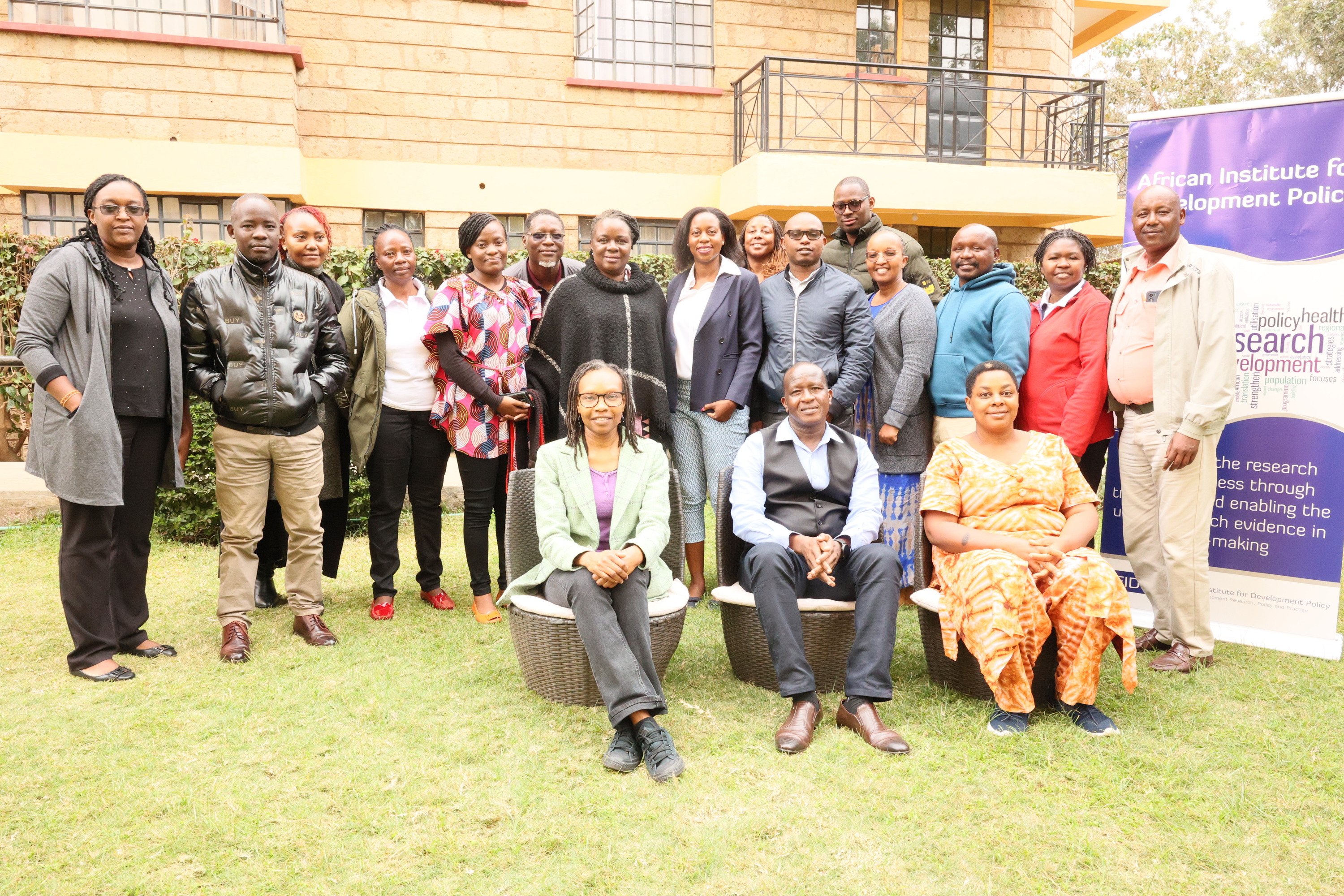 Dr. Edward Serem, Head of the Division of Reproductive and Maternal Health, Ministry of Health, Kenya (centre) joins The Alliance for Evidence and Equity in Policy-making in Africa (AEEPA) training on EIP in Machakos County Kenya.