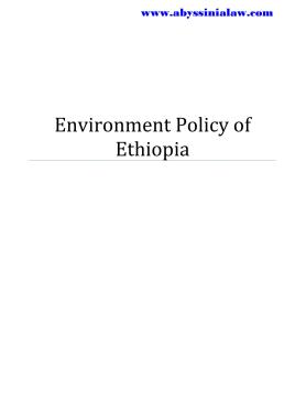 Environment Policy