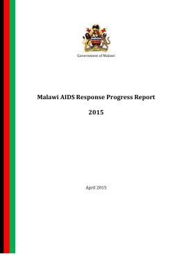 Malawi AIDS Response Progress Report - 2015