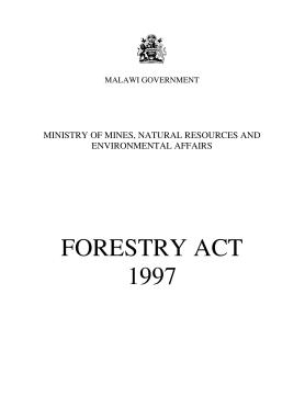 Malawi National Forestry Act 1997