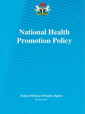 National Health Promotion Policy - NHPP_2019