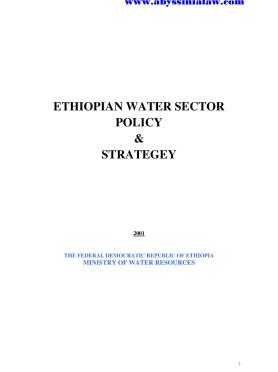 Water Policy (English)