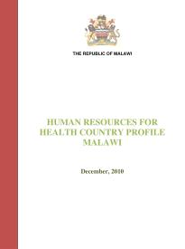 Human Resources For Health Country Profile Malawi