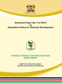 Kenya Population Policy for National Development 2012