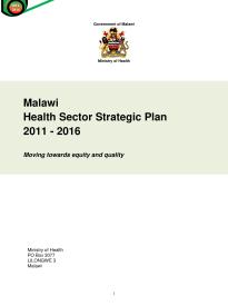 Malawi Health Sector Strategic Plan 2011-2016