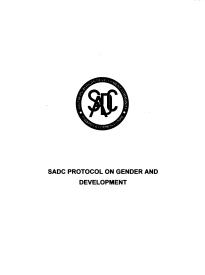 Protocol on Gender and Development 2008
