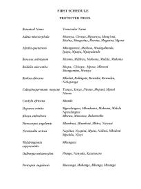 Schedule One - Malawi Protected Species (tree) List