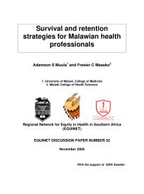 Survival and Retention Strategies for Malawian Health Professionals