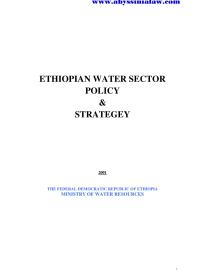 Water Policy (English)